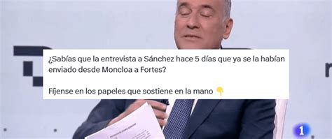 No Hay Pruebas De Que La Entrevista A S Nchez Del De Abril La