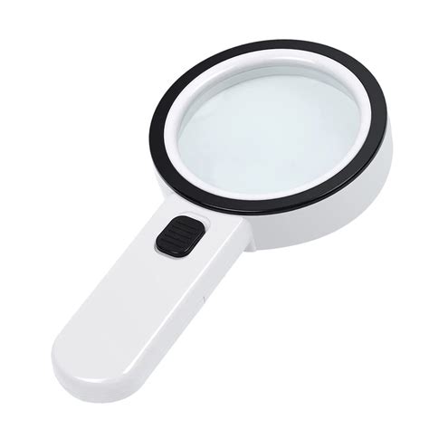 30x Magnifier Lens, Handheld Magnifying Glass, LED Magnifying Glass ...