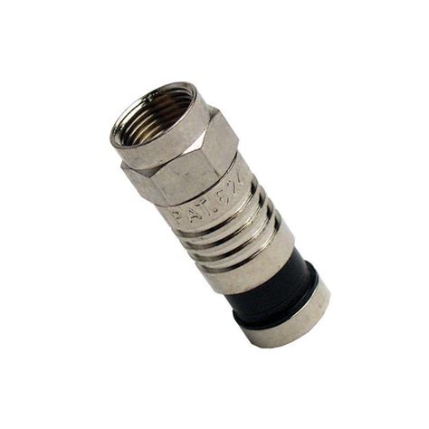 Platinum Tools F Type Rg Nickel Sealsmart Coaxial Connector