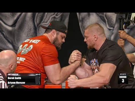 VIDEO Artyom Morozov Vs Derek Smith EAST Vs WEST 3 ARMWRESTLING