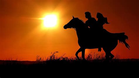 Sonnenuntergang Reiten Galopp Strand