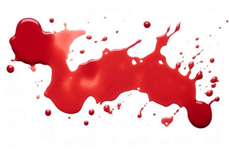 Premium Photo Ketchup And Stains Isolated On White Background