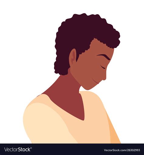 Man Looking Down Character Royalty Free Vector Image