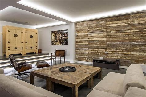 20 Pretty Wood Accent Wall Living Room - Home Decoration and Inspiration Ideas