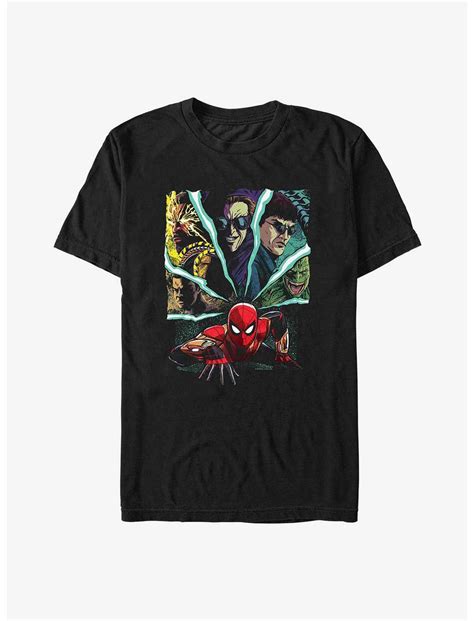 Marvel Spider Man Villain Spidey Senses T Shirt Black Boxlunch