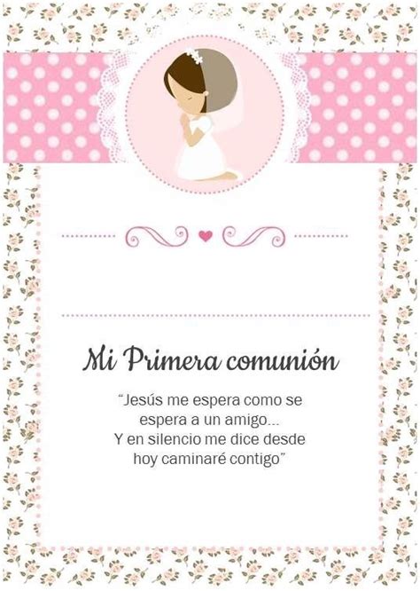 Pin De Pedro Jaime En Invitaciones Comunion Oraciones Primera