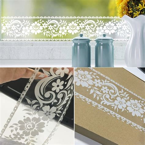 Buy White Lace Transparent Removable Wallpaper Border Shop Display ...