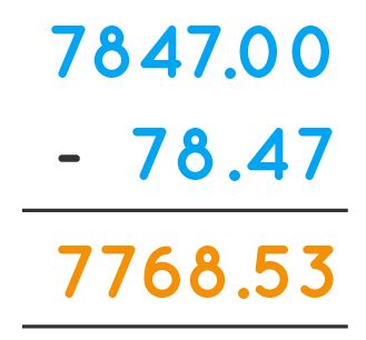 Addition And Subtraction Of Decimals Examples