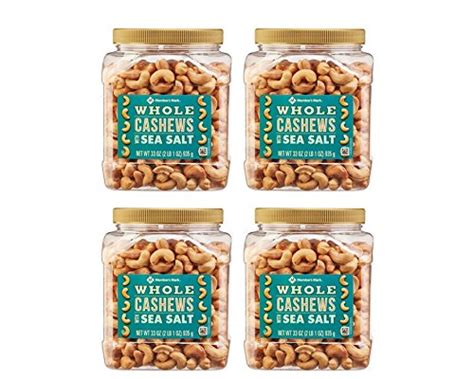 Amazon Member S Mark Roasted Whole Cashews With Sea Salt 33 Oz