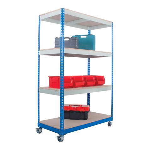 Light Duty Rivet Shelving Trolley Mobile Shelving