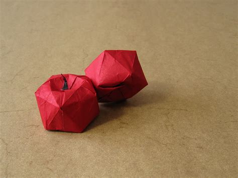 origami apple ~ instructions origami kids