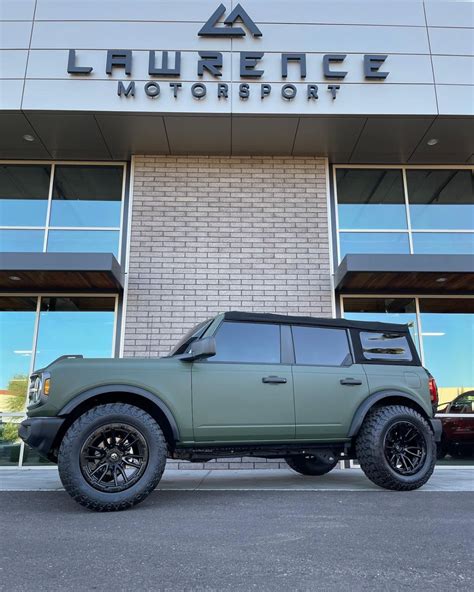 Matte Green Wrapped 2021 Bronco Bronco6g 2021 Ford Bronco And Bronco Raptor Forum News Blog