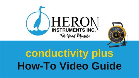 Conductivity Meter How To Use The Conductivity Plus YouTube