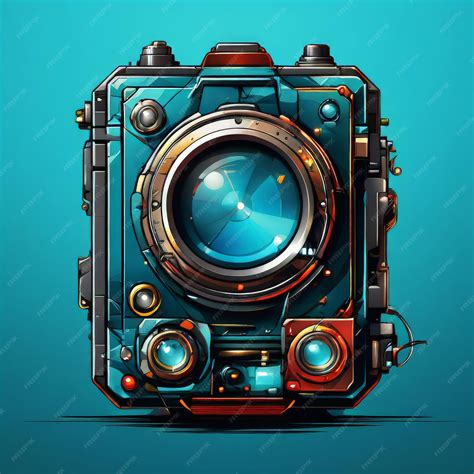 Premium Vector Vector Illustration Of A Camera Vector Illustration Of