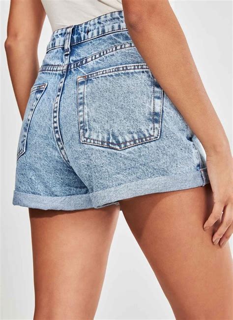 Short Mom Jeans Marmorizado Rasgos youcom vem cá conferir suas peças