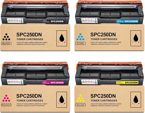 Amazon Spc Dn Black Cyan Magenta Yellow Toner Cartridge Sp C A