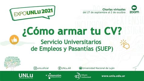 Cómo armar tu CV Servicios Universitarios de Empleo y Pasantías