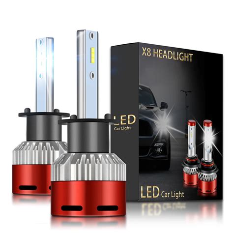 2x H7 H3 H4 H1 LED Super Brilhantes Faróis Do Carro led H8 H9 H11 HB3