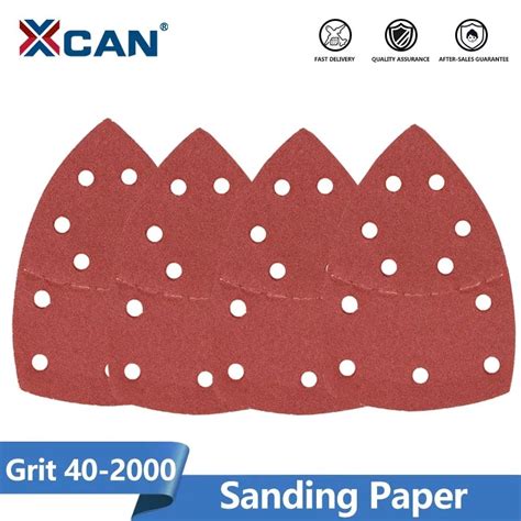 XCAN Sanding Paper Grit 40 2000 Aluminum Oxide Mouse Triangle Sanding