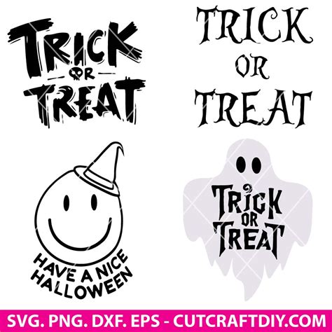 Trick Or Treat Svg Bundle Hallowin Sign Svg Haloween Saying Svg Halloween T Shirt Halloween