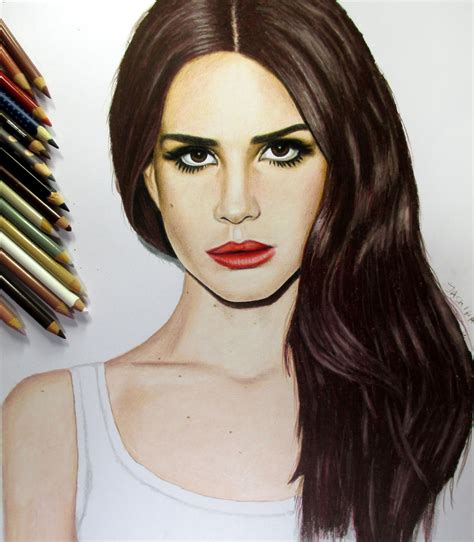 Lana Del Rey Colored Pencil Drawing By Jasminasusak On Deviantart