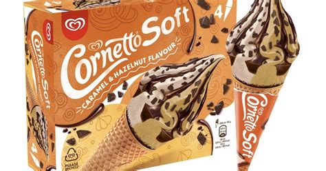 Cornetto Soft Caramel And Hazelnut Flavour