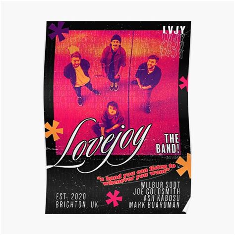 Lovejoy Band Poster For Sale By Mgervay Redbubble