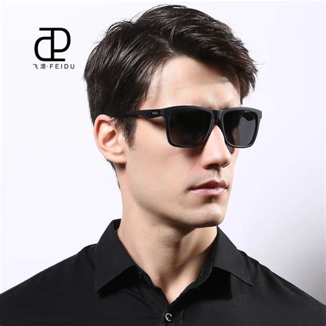 Feidu New High Quality Classic Polarized Square Sunglasses Men Brand