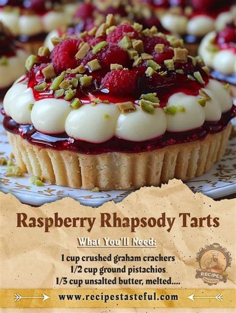 Grandma S Tasty Recipes 🍖🍗 Raspberry Rhapsody Tarts Facebook In 2024 Mini Dessert Recipes