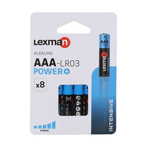 Baterii alcaline Lexman Intensive AAA (set 8 buc)