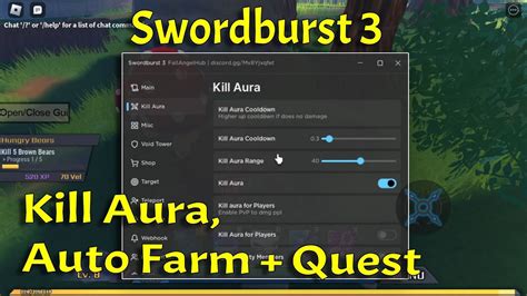 NEW Swordburst 3 Script Hack Kill Aura Auto Farm Quest MORE