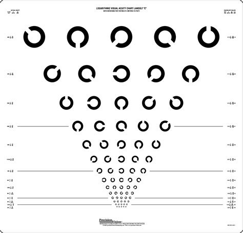 Landolt C Series Etdrs Chart Precision Vision