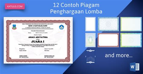 Detail Contoh Nomor Piagam Penghargaan Juara Kelas Koleksi Nomer 53