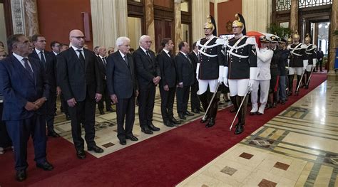 Istituzioni E Autorit Estere Per Il Saluto Laico A Giorgio Napolitano