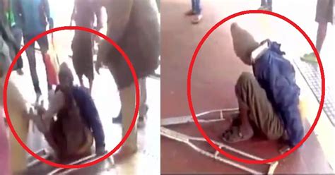 Viral Video Shows Railway Police Thrashing A Specially Abled Man For