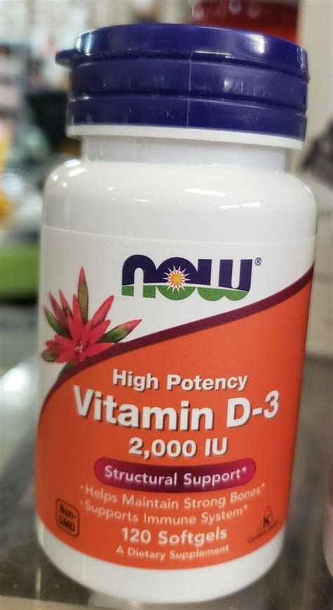 Now Foods High Potency Vitamin D Iu Exp Ebay