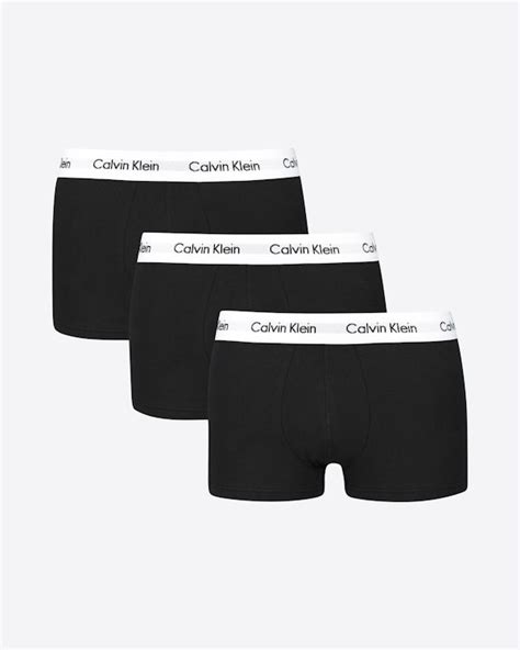 Calvin Klein Underwear 3 Pack Low Rise Trunks Black Men Volt