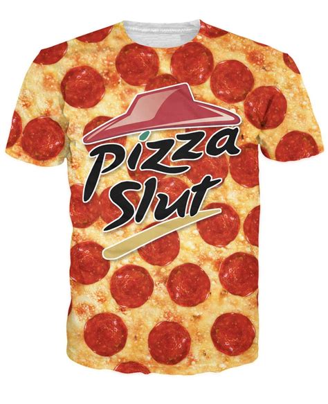 Buy Women Men Really A Pizza Slut T Shirt Vibrant Pepperoni Pizza Tumblr Style