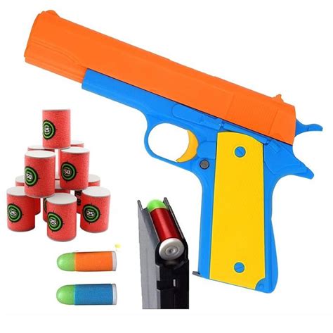 M1911 Kids Safe Magazine Toy Gun - Hobby Crazy