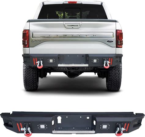 Buy Pofenze Truck Rear Bumper Fit Ford F 150 Excluding Raptor Pickup 2015 2017 Textured Black