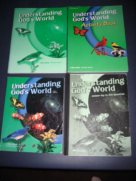 Abeka 4 Understanding Gods World Set Of 4 A Beka Book Science Series