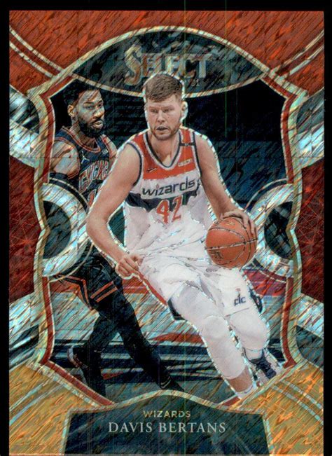 2020 21 Select Prizms Red White Orange Shimmer 28 Davis Bertans EBay