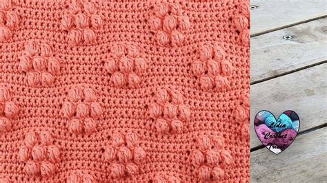 Point Crochet Fleurs Bubble En Relief Lidia Crochet Tricot Youtube