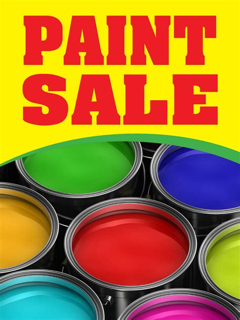 Paint Sale 18"x24" Business Store Retail Signs - 2000signs.com