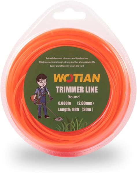 Wotian 080 Trimmer Line 0080 Inches Weed Eater String 98