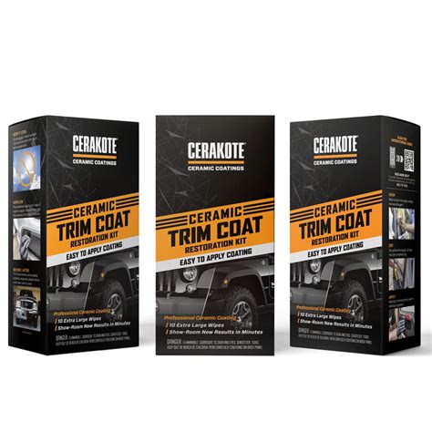 Cerakote Ceramic Trim Coat Kit Quick Plastic Trim Restorer