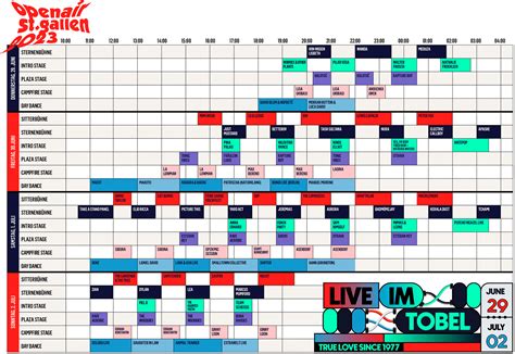 Openair St Gallen 2023 Ablauf Zeitplan