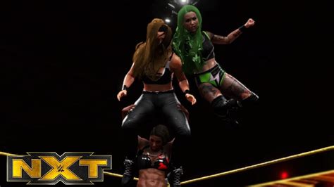 Wwe K Nxt Ember Moon Shotzi Blackheart Vs Dakota Kai Raquel