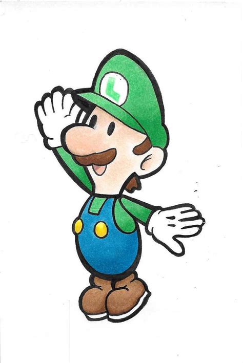 Paper Luigi By Nesszero360 On Deviantart