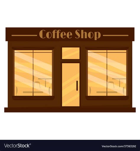 Isolated coffee shop Royalty Free Vector Image